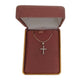 Sterling Silver Girls Rhodium Plated Cubic Zirconia Cross Pendant