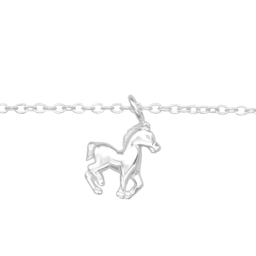 Sterling Silver Horse Bracelet