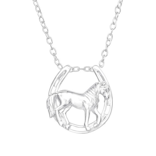 Sterling Silver Horseshoe Pendant