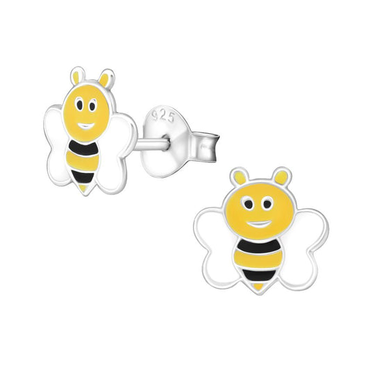 Sterling Silver Kids Bee Earrings