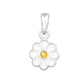 Sterling Silver Kids Enamel Daisy Necklace