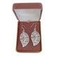 Sterling Silver Leaf Dangly Earrings(2)