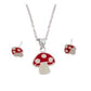 Sterling Silver Mushroom Jewellery Set