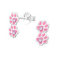 Sterling Silver Paw Earrings