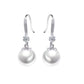 Sterling Silver Pearl Dangly Earrings