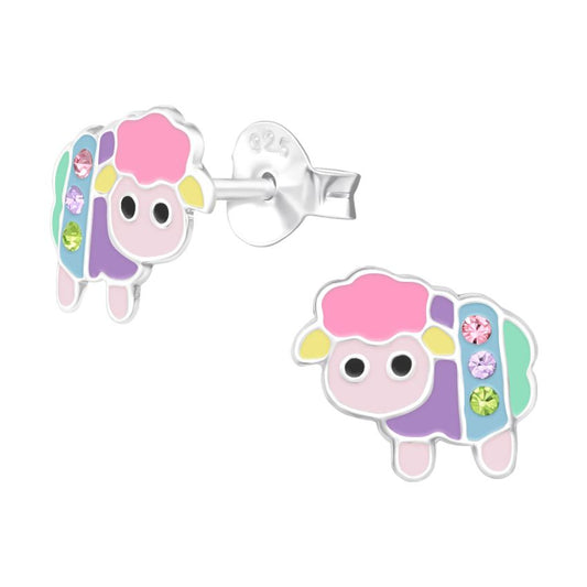 Sterling Silver Sheep Earrings