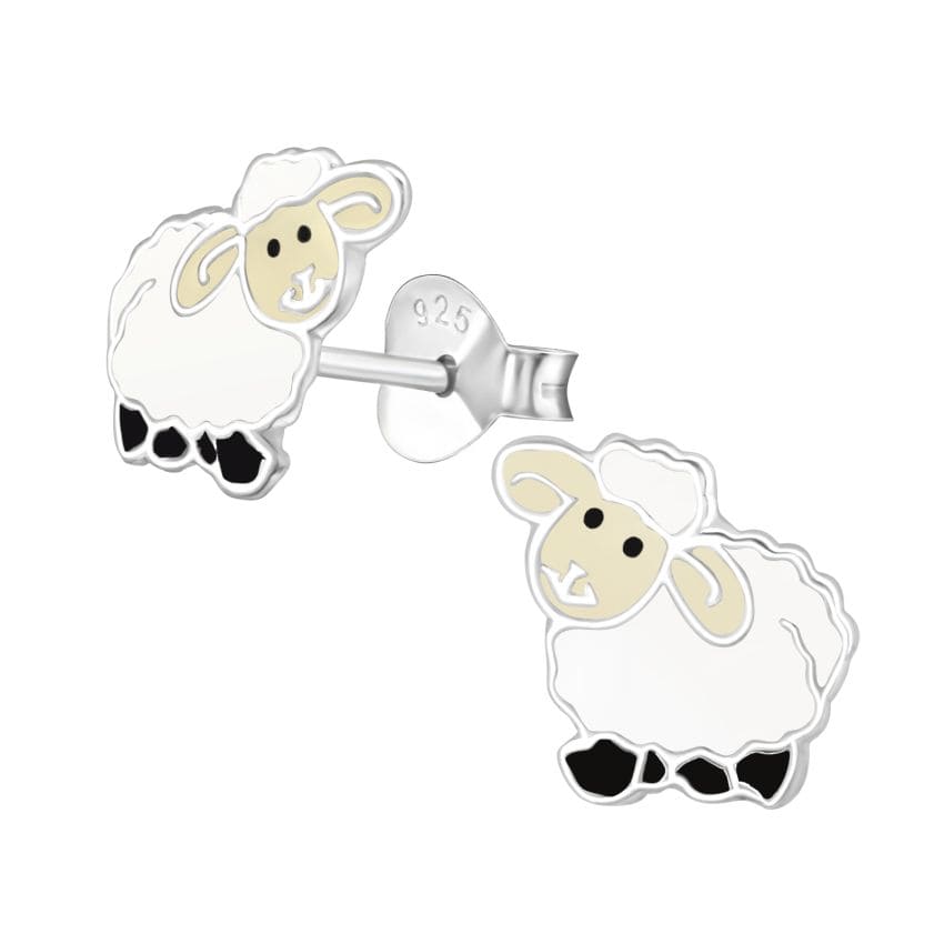 Sterling Silver Sheep Earrings