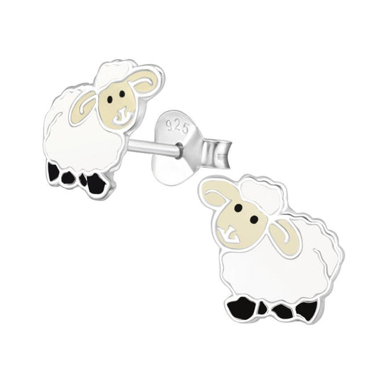 Sterling Silver Sheep Earrings