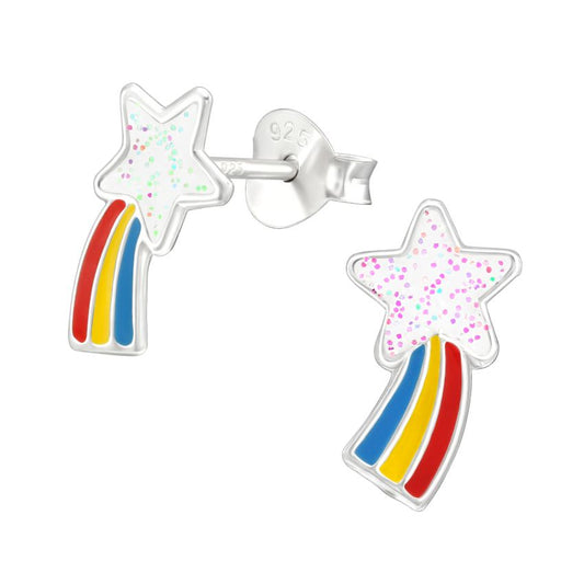 Sterling Silver Shooting Star Earrings