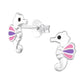 Sterling Silver Small Seahorse Earrings