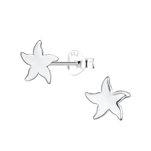 Sterling Silver Starfish Small Stud Earrings