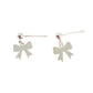 Sterling Silver Stem Bow Earrings