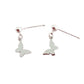 Sterling Silver Stem Butterfly Earrings
