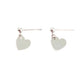 Sterling Silver Stem Heart Earrings