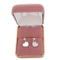 Sterling Silver Stem Heart Earrings