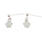 Sterling Silver Stem Paw Earrings