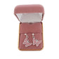 Sterling Silver Stem Pink Butterfly Earrings(2)