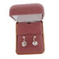 Sterling Silver Stem Solitaire Earrings(2)