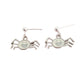 Sterling Silver Stem Spider Earrings