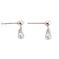 Sterling Silver Tiny Pearl Communion Earrings