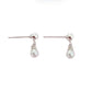 Sterling Silver Tiny Pearl Communion Earrings