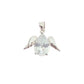 Sterling Silver Angel Pendant With A Cubic Zirconia Body