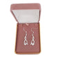 Sterling Silver CZ Weave Dangly Earrings(2)
