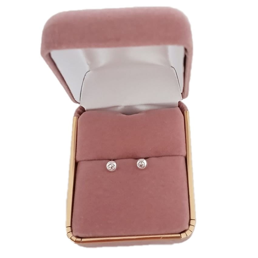 Sterling Silver Communion Sized Small 4mm Stud Earrings(2)