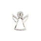 Sterling Silver Cubic Zirconia Angel Pendant