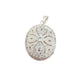 Sterling Silver Cubic Zirconia Encrusted Locket