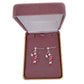 Sterling Silver Drop Candy Cane Earrings