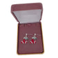 Sterling Silver Drop Christmas Stockings Earrings
