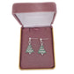 Sterling Silver Drop Christmas Tree Earrings(2)
