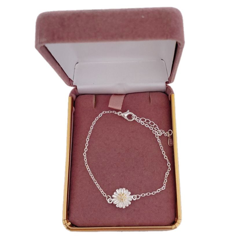 Sterling Silver Flower Bracelet(2
