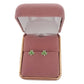 Sterling Silver Green Shamrock Stud Earrings(2)