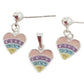 Sterling Silver Heart Childs Matching Jewellery Set