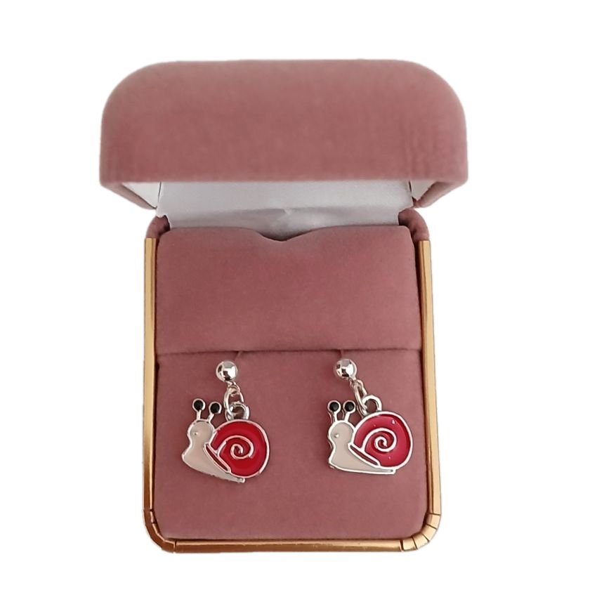 Sterling Silver Stem Snail Earrings(2)