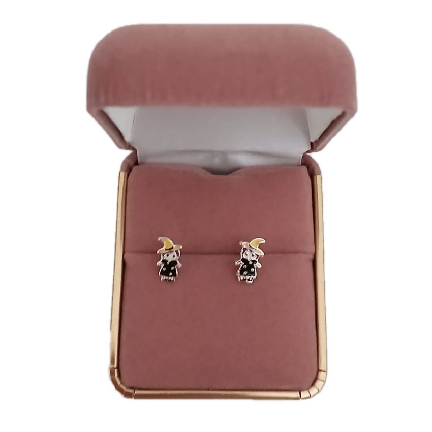 Sterling Silver Witch Stud Earrings(2)