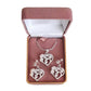 Stone Set Heart Clip On Earring Set(2)