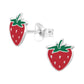 Strawberry Sterling Silver Earrings