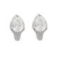 Stud Diamante And Silver Clip On Earrings