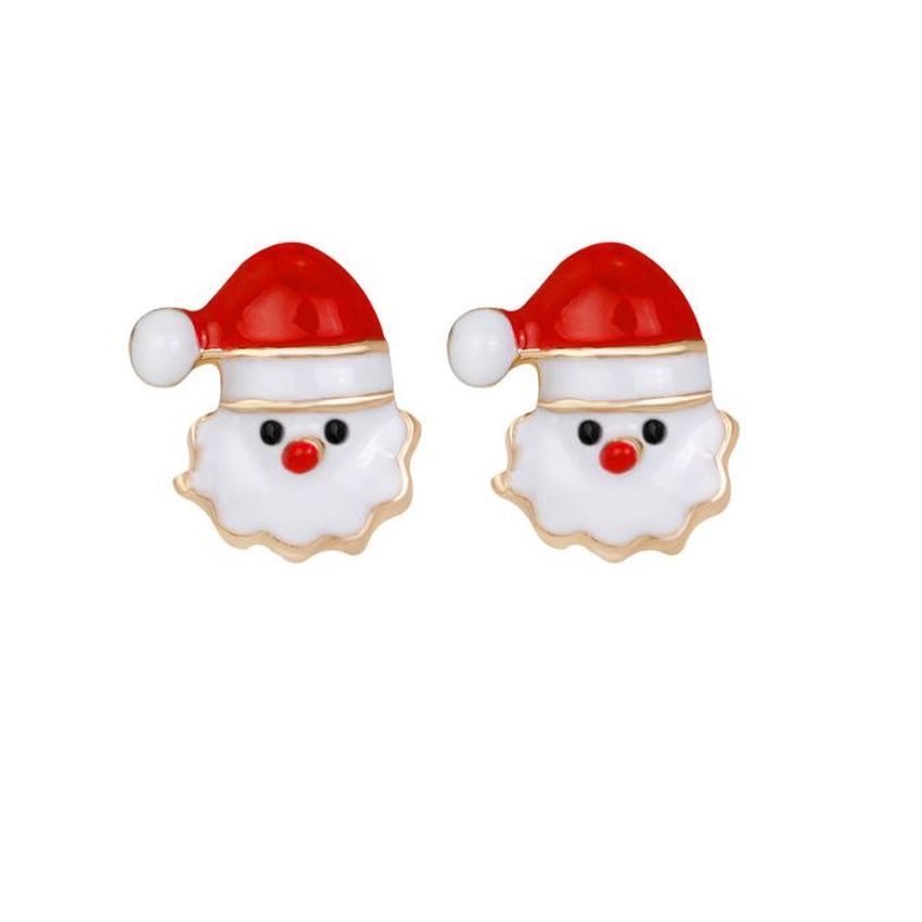 Stud Fun Kids Santa Earrings