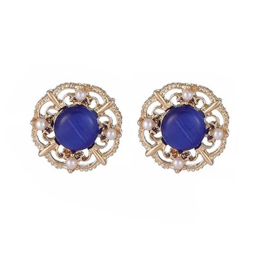 Sapphire Blue Centre Stone With Cubic Zirconia Edges Pendant