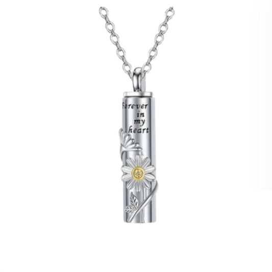 Sunflower Memorial Cremation Ashes Pendant