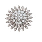 Swirl Design Pearl Brooch