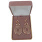 Swirl Patterned Gold Clip On Earrings(2)