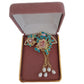 Teal And Pink Elegant Ladies Brooch(2)