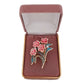 Teal And Pink Flower Ladies Brooch(2)