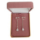 Teardrop Diamante And Silver Clip On Earrings(2)