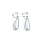 Teardrop Pearl Clip On Earrings